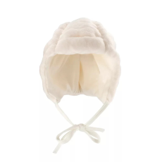  Kenguru Bélelt megkötős sapka - Ekrü (37-39 cm)
