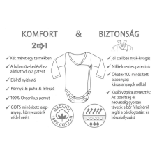 Kenguru Gold Hosszújju Átlapolt pamut kombidressz (56-62) - Rózsaszín kombidressz, body