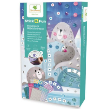 Kensho Sycomore: Stick&#039;n Fun mozaikkép készítő készlet - Állatbébik kreatív és készségfejlesztő