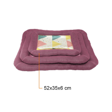 Kényelmes fekhely – kutyapárna / lila 52x35x6 cm szállítóbox, fekhely kutyáknak