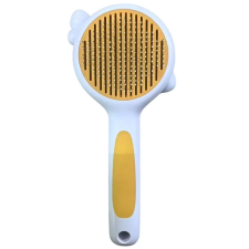  Kényelmi Kisállat Szőrtelenítő Kefe - Fehér és narancssárga macskafésű