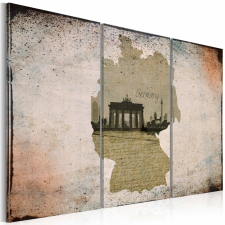  Kép - falitérkép - map: Germany, Brandenburg Gate - triptych 120x80 térkép