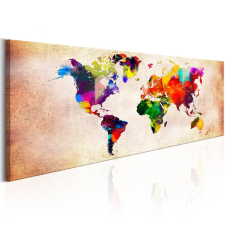 Kép - falitérkép - World Map: Colourful Ramble Világtérkép 150x50 térkép