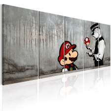  Kép - Mario Bros on Concrete 200x80 grafika, keretezett kép