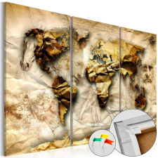  Kép parafán - Anatomy of the World [Cork Map] Parafa világtérkép - vászonkép 90x60 térkép