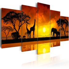  Kép - Savanna - sunset 200x100 grafika, keretezett kép