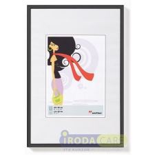  Képkeret, műanyag, 21x29,7 cm, "New  Lifestyle" fekete fényképkeret