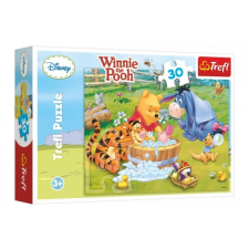 Képkirakó 30 darabos Mici Mackó Malacka Fürdése puzzle, kirakós