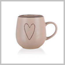  Kerámia bögre HEART 500 ml, bézs 60221524LB bögrék, csészék