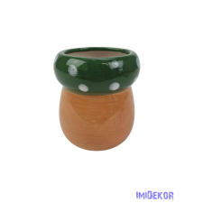  Kerámia gomb kaspó - Zöld dekorációs kellék