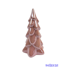  Kerámia gyöngyházas fenyőfa - Világos mályva dekorációs kellék