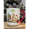 Kerámia karácsonyi bögre mackócsalád 500ml