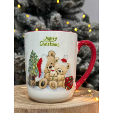 Kerámia karácsonyi bögre mackócsalád 500ml bögrék, csészék