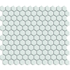 Kerámia mozaik Premium Mosaic fehér 26x30 cm fényes MOS26WH