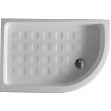 KERASAN Retro félkör alakú zuhanytálca 120x80 cm fehér 133201 kád, zuhanykabin