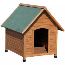 Kerbl barna és zöld kutyaház 100 x 88 x 99 cm szállítóbox, fekhely kutyáknak
