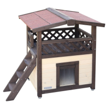  Kerbl Cat House Deluxe 4-Season Neo macskaház cicaház 88x57x77cm (81529) szállítóbox, fekhely macskáknak
