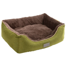  Kerbl Snugly Bed Samuel Green-Brown cica és kutyafekhely 60x50x17cm (81318) szállítóbox, fekhely macskáknak