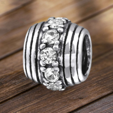 KEREK - 925 EZÜST CIRKÓNIA CHARM medál