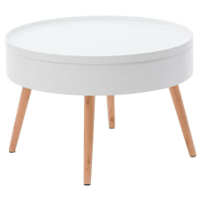  Kerek dohányzóasztal tárolóval, 60 cm bútor
