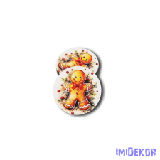  Kerek karácsonyi 5cm 5db/csomag - Cuki mézi dekorációs kellék