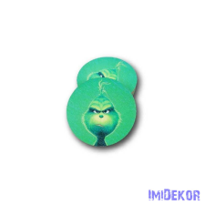  Kerek karácsonyi 7cm 5db/csomag - Morcos Grincs dekorációs kellék