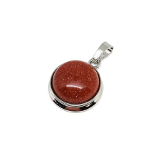 Kerek medál fém Goldstone 2cm medál