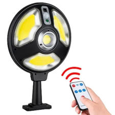  Kerek napelemes lámpa 120 LED 1288B SMD 3 mód +érzékelő és távirányító kültéri világítás