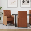  Kerekes Étkező Székek 2 pcs Barna 58 x 67 x 97 cm Műbőr