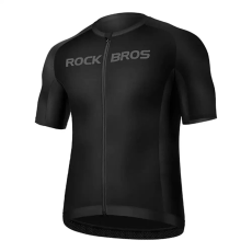  Kerékpáros póló ujjal, Rockbros, poliamid, fekete, L INTL