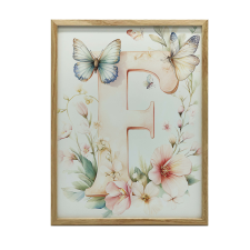 KERET FAL PLAKÁT BLOOM DEKORATÍV BETŰ 30x40 CM grafika, keretezett kép