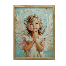  KERET FAL PLAKÁT REMÉNY A MENNYBEN 50x70 CM ALUMÍNIUM grafika, keretezett kép
