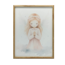 KERET FALI PLAKÁT ANGYAL MENNYI INNOCENCE 40x50 CM grafika, keretezett kép
