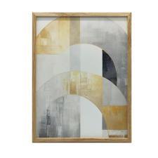 KERET FALI PLAKÁT ARANY ART DECO ABSTRACT 40x50 CM grafika, keretezett kép
