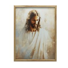  KERET FALI PLAKÁT ARANY SZERETET SZÍVE JÉZUS 70x100 CM grafika, keretezett kép