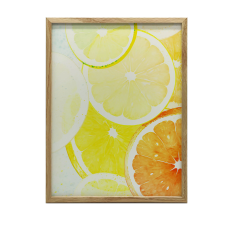  KERET FALI PLAKÁT CITRUS CHARM 30x40 CM MATT FEHÉR grafika, keretezett kép