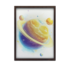  KERET FALI PLAKÁT COSMIC HARMONY 70x100 CM FEKETE KERET grafika, keretezett kép