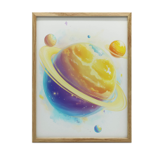 KERET FALI PLAKÁT COSMIC HARMONY HEALTH 30x40 CM grafika, keretezett kép