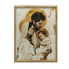 KERET FALI PLAKÁT CSALÁDI SZERETET HIT HŰTSÉG 70X100 CM grafika, keretezett kép