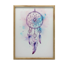 KERET FALI PLAKÁT DREAMCATCHER MATT FEKETE 70x100 CM grafika, keretezett kép