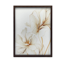  KERET FALI PLAKÁT ELEGANT GENTLITY 70X100 CM ARANY grafika, keretezett kép