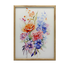 KERET FALI PLAKÁT ÉTERikus KERTI CSOKOZ 30x40 CM grafika, keretezett kép