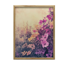 KERET FALI PLAKÁT FLORAL PEACE FEKETE KERET 70x100 CM grafika, keretezett kép