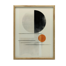 KERET FALI PLAKÁT GEOMETRIAI ABSZTRAKT ARANY 40x50 CM grafika, keretezett kép