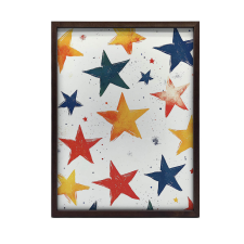 KERET FALI PLAKÁT GOLD STARS 50X70 CM MATT PAPÍR grafika, keretezett kép