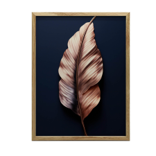  KERET FALI PLAKÁT LUXUS LEVÉS ROSE GOLD 70x100 CM grafika, keretezett kép
