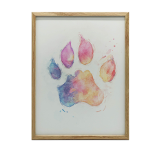 KERET FALI PLAKÁT MANCS NYOMTATÁS SZÍNEKBEN 50x70 CM FA grafika, keretezett kép