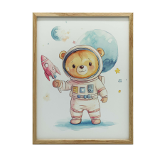  KERET FALI PLAKÁT MERRY BEAR MISSION 40x50 CM MATT grafika, keretezett kép