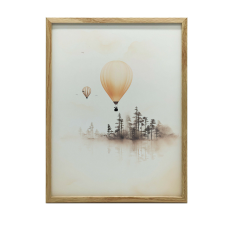 KERET FALI PLAKÁT MESÉREPÜLÉS TÁJ NAGY 70x100 CM grafika, keretezett kép