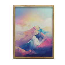 KERET FALI PLAKÁT PASTELL HEGY ÁLOM 70x100 CM grafika, keretezett kép